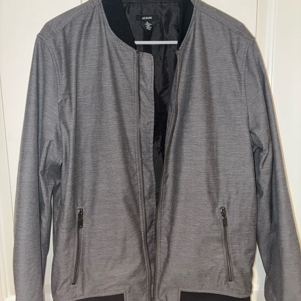Alfani Men's Charcoal Bomber Jacket